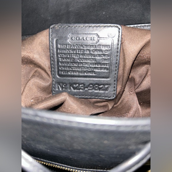 Sleek Black CoachWomen's Backpack. - Picture 3 of 3